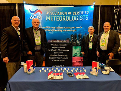 ACM Booth with ACM members (L-R) Mark McGinnis, Steve Harned, Mike Mogil and Bill Conway.