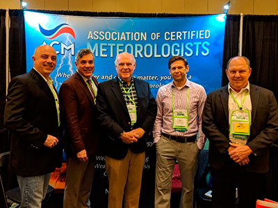 ACM Booth with ACM members (L-R) Mark McGinnis, Steve Harned, Steve Roberts, Bill Conway and Associate Member TC Moore (2nd from Left).