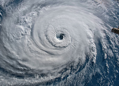 Hurricane Florence Over the Atlantics