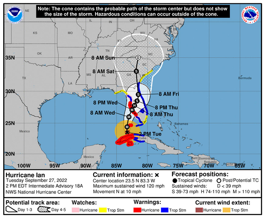 Hurricane Ian Advisory