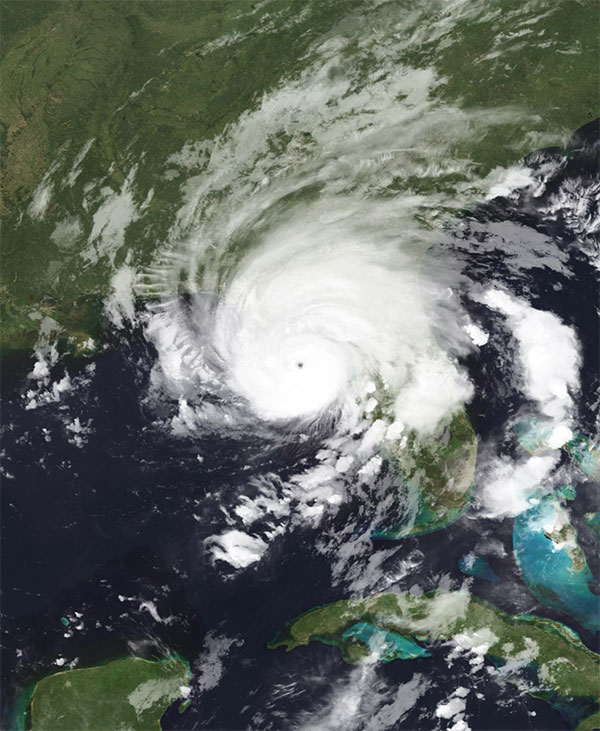 Hurricane Idalia at peak intensity - Gulf of Mexico - August 30th, 2023