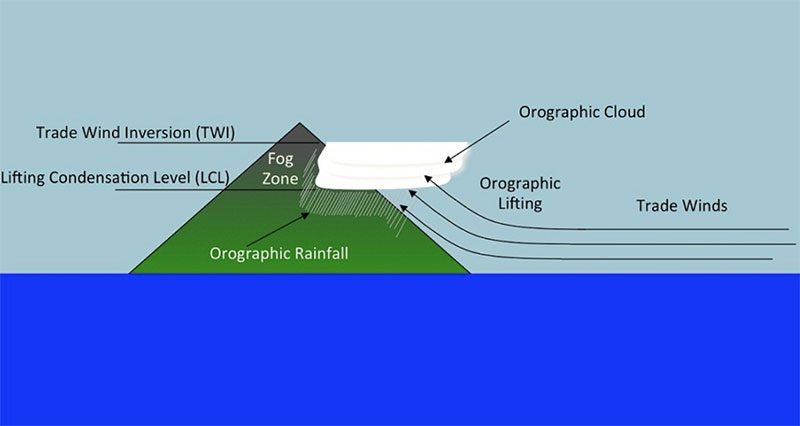 Hawaii Rainfall Geography