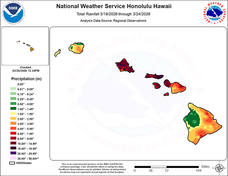 National Weather Service Honolulu Hawaii March 19-24